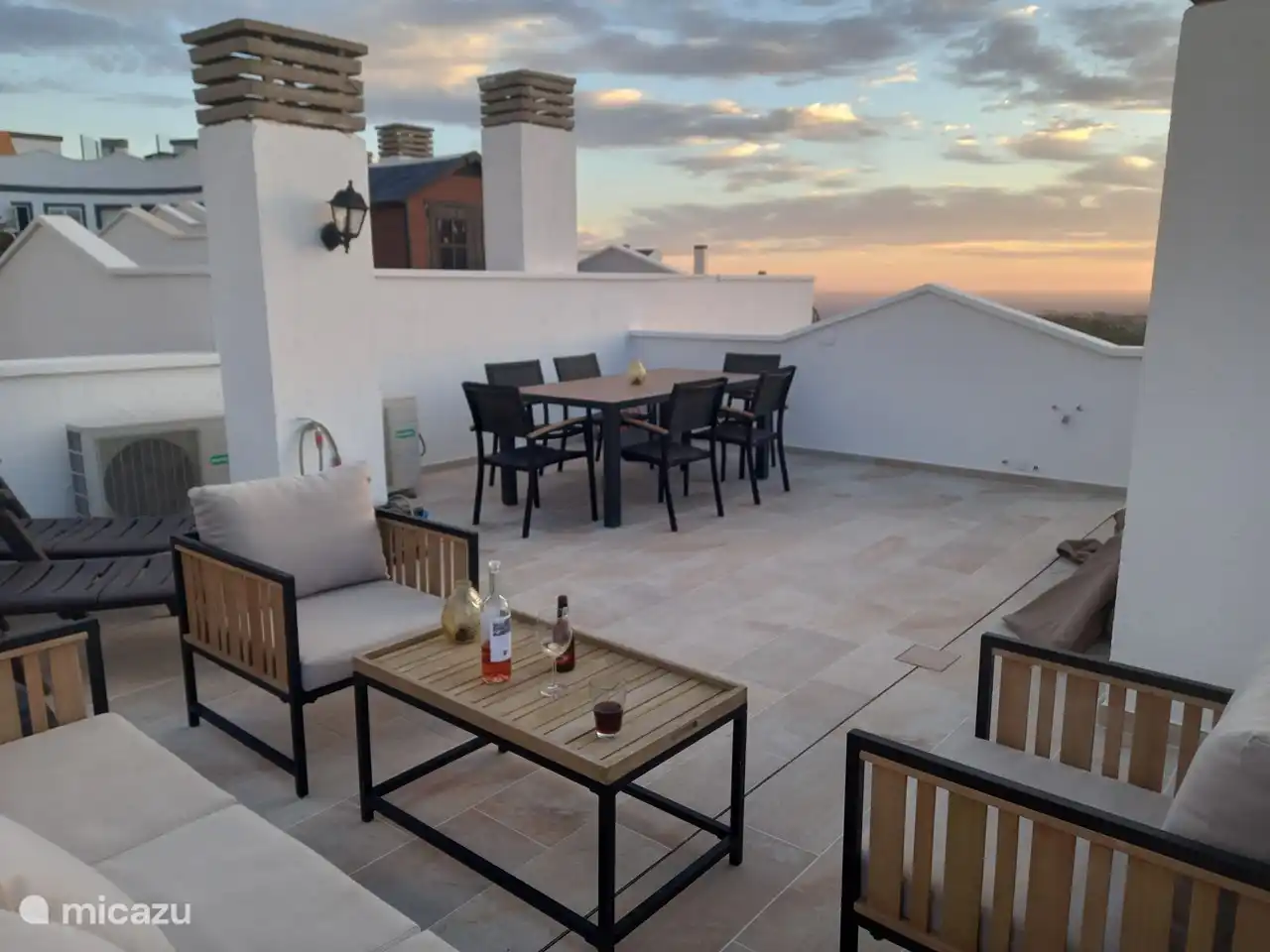 Die Dachterrasse, renoviert im September 2023