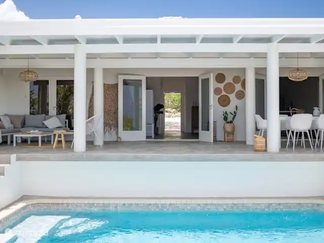 Villa Witsand en Curazao, Bandabou (oeste), Coral Estate, Rif St.Marie - villa porche transparente