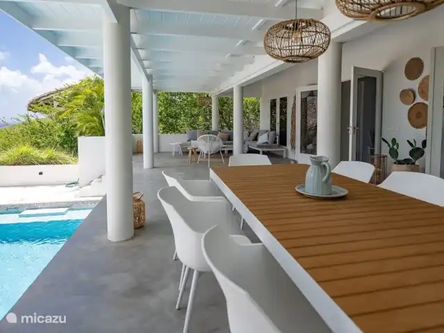Villa Witsand en Curazao, Bandabou (oeste), Coral Estate, Rif St.Marie - villa Porche