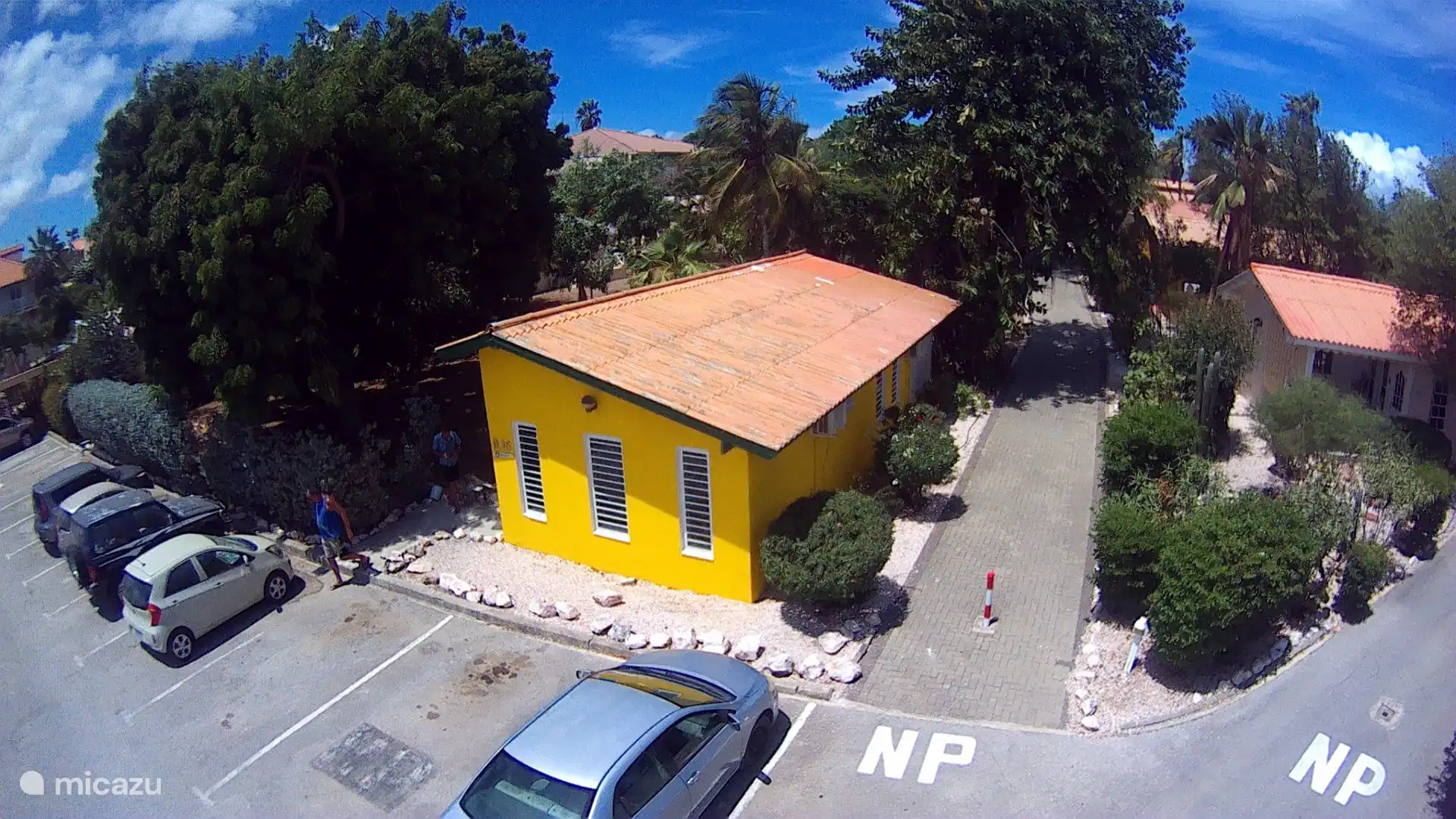 Bungalow vu d’en haut.