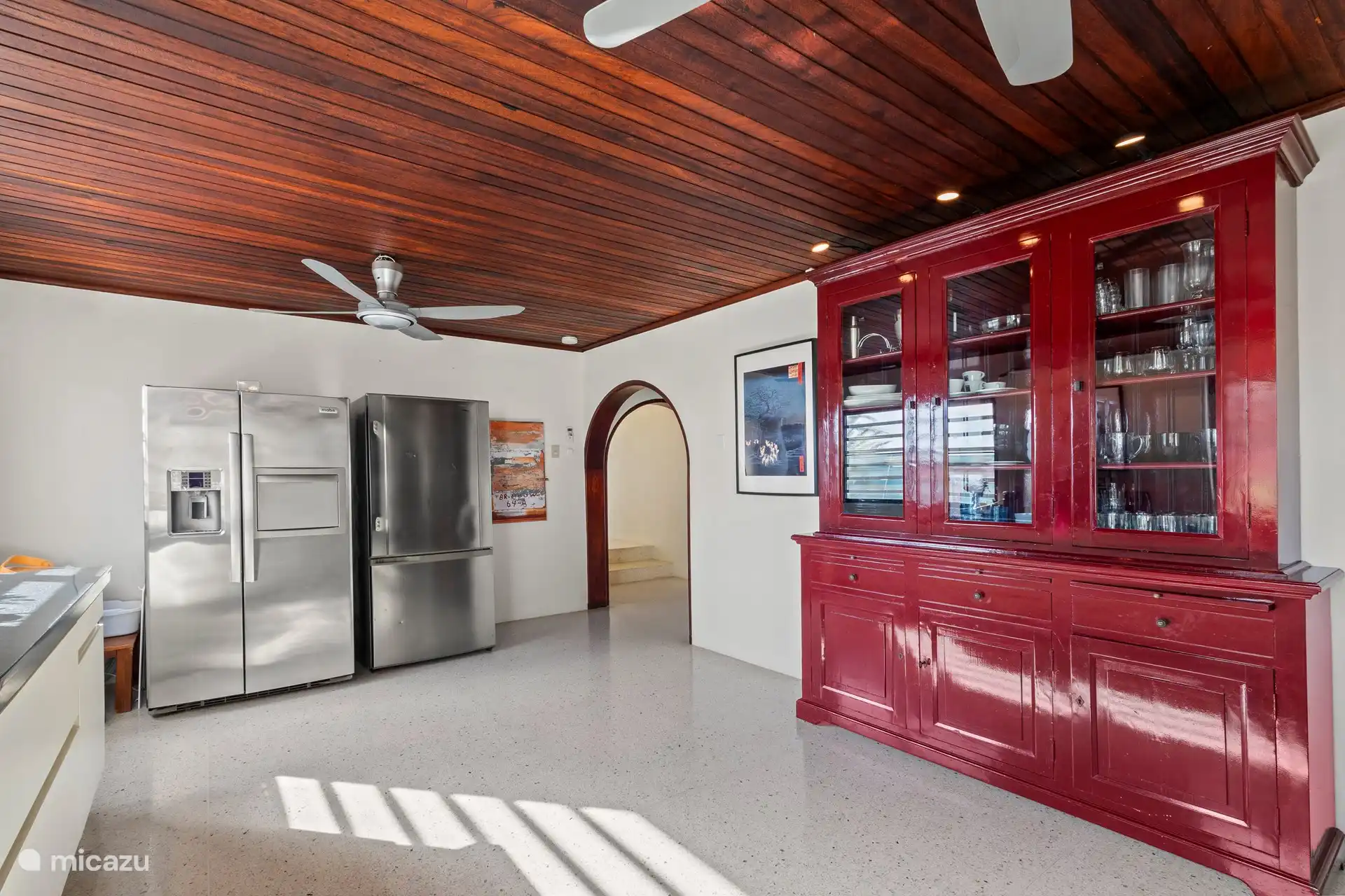 Voor grotere groepen is er een twee koelkast aanwezig. Om er zeker van te zijn dat alle biertjes koud kunnen staan.