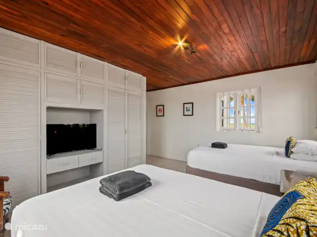 Hacienda Azul | Curaçao, Banda Ariba (est), Jan Thiel - villa Chambre au 1er étage côté nord avec TV