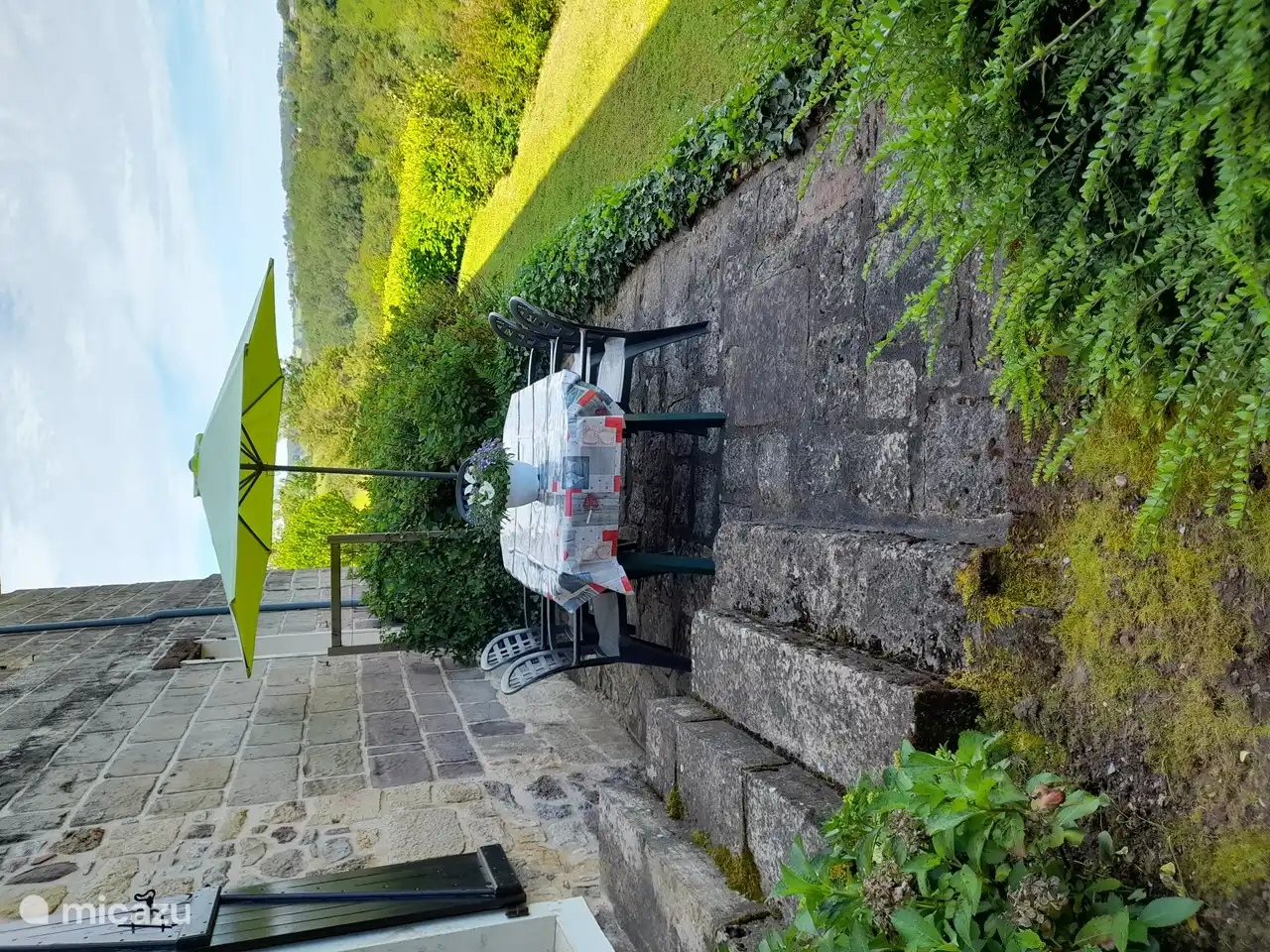 Domaine Leyvinie, Gite Mourvedre, die Terrasse