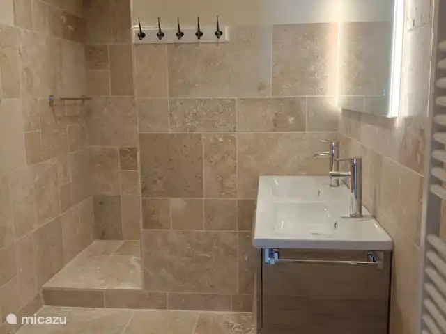 Location de Vacances France, Corrèze, Perpezac-le-Blanc, gîte / cottage - Domaine Leyvinie, Gîte Grenache Domaine Leyvinie, gîte Grenache, salle de bain au rez-de-chaussée