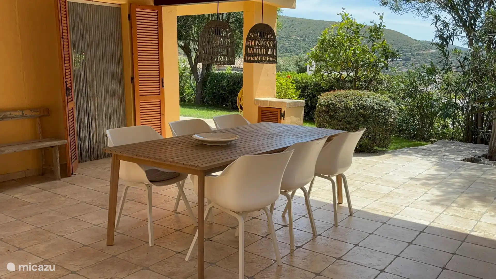 Outdoor dining table