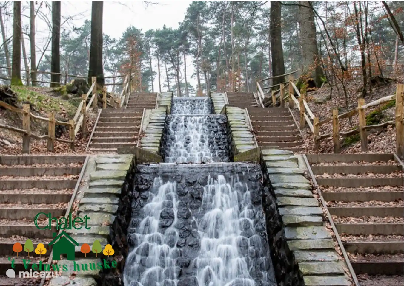 Tussen Beekbergen en Loenen ligt de hoogste waterval van Nederland. Als je op vakantie bent in ons chalet is dit zeker de moeite waard om te bezoeken. Het is een prachtige omgeving om te wandelen. 