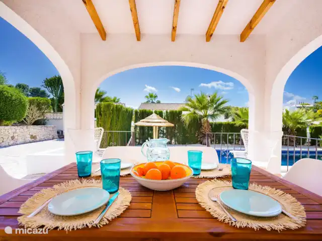 Villa Casa Calme - 700m van dorp huren in Spanje, Costa Blanca, Moraira - villa Het overdekte terras