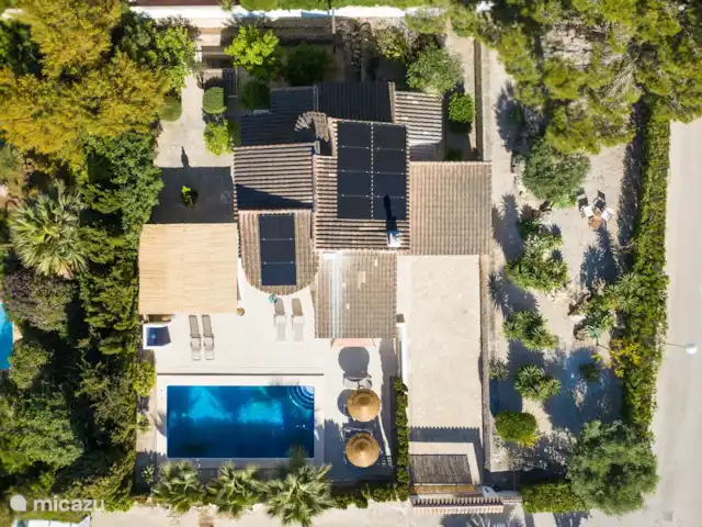 Villa Casa Calme - 700m van dorp huren in Spanje, Costa Blanca, Moraira - villa Aerial van het huis
