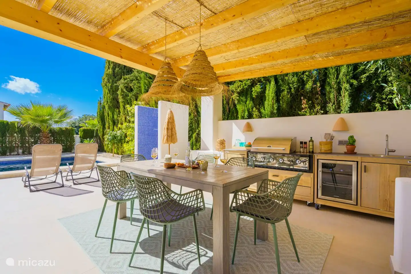 la cocina al aire libre