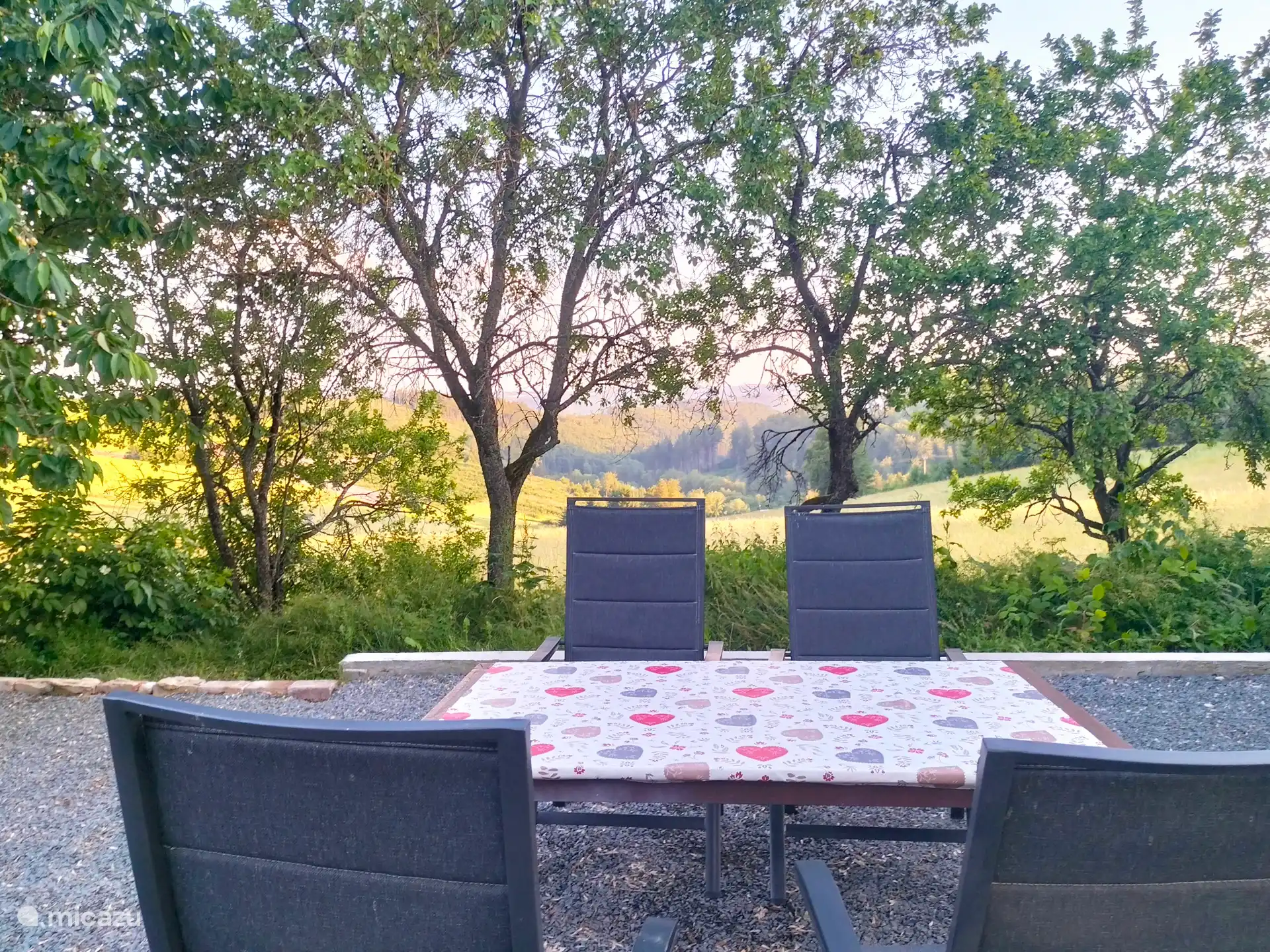 terras met fraai uitzicht