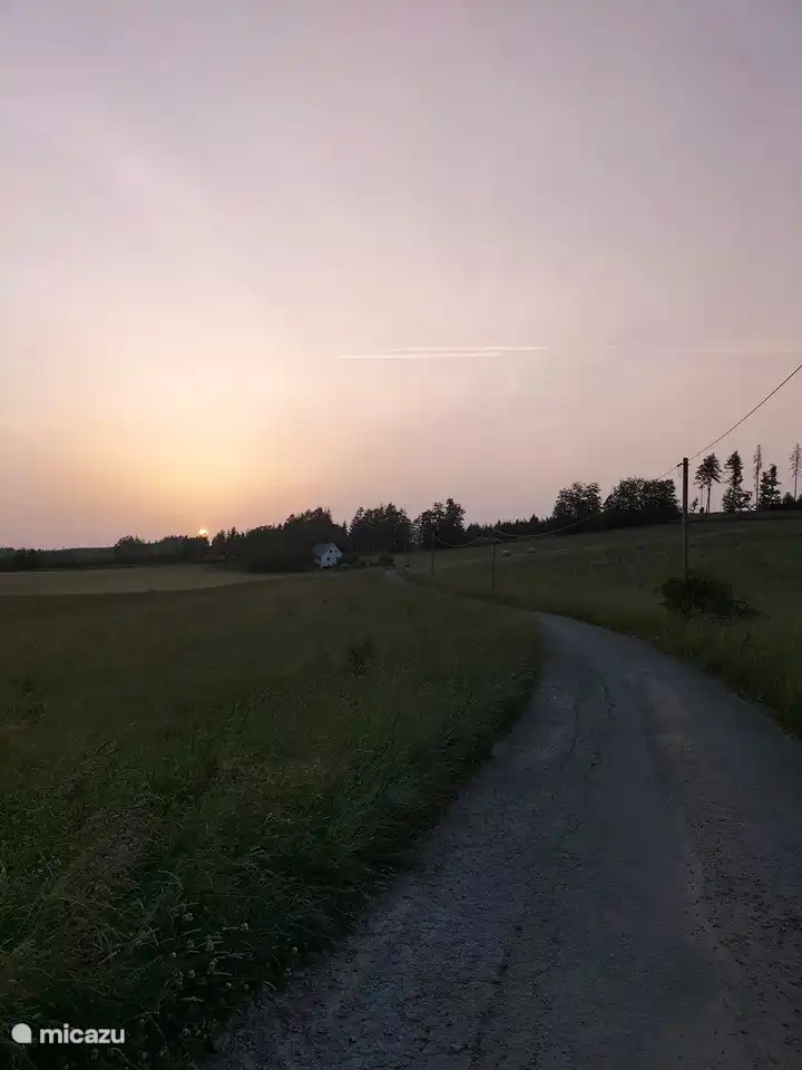 vakantiehuis De Kohlberg in de avondzon