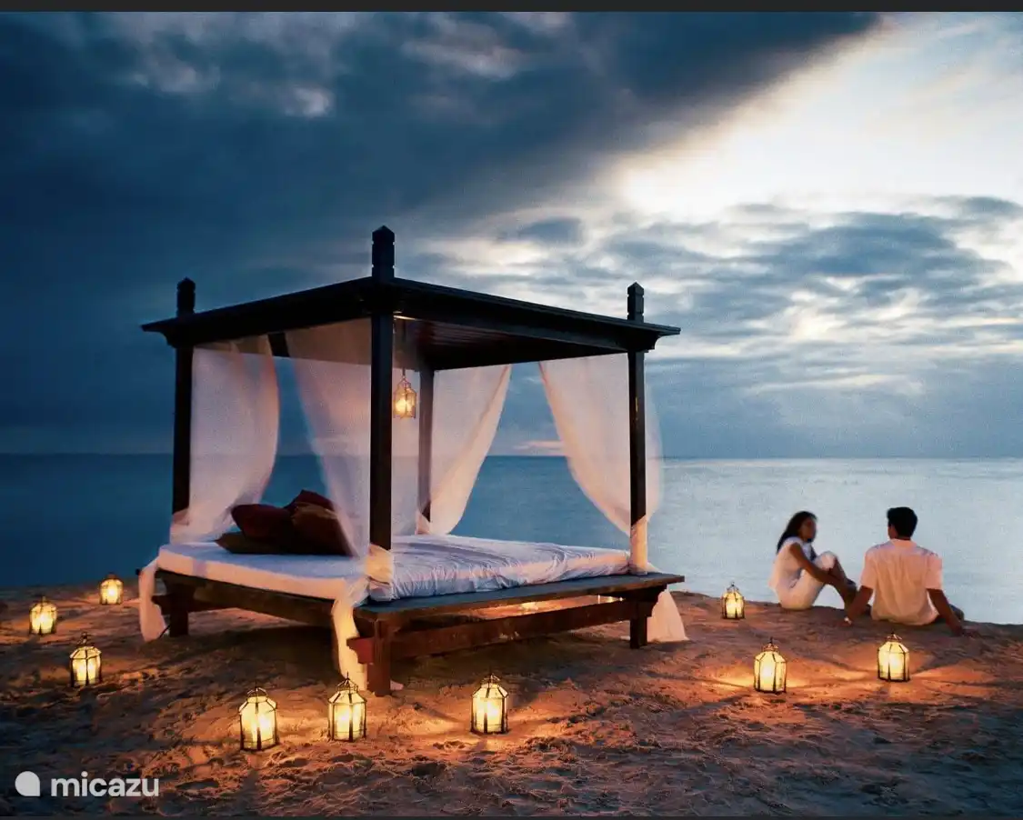 De mogelijkheid om een romantisch “private dinner” te reserveren bij restaurant Zanzibar