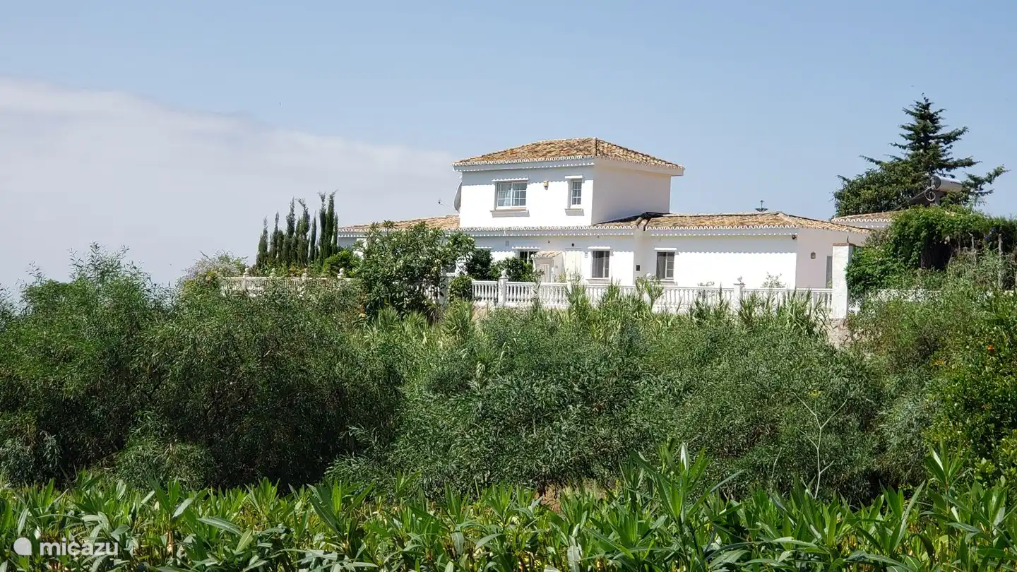 Ostansicht der Villa del Sol, von der Straße aus.