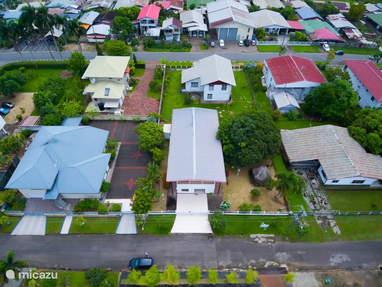 an aerial view of the complex