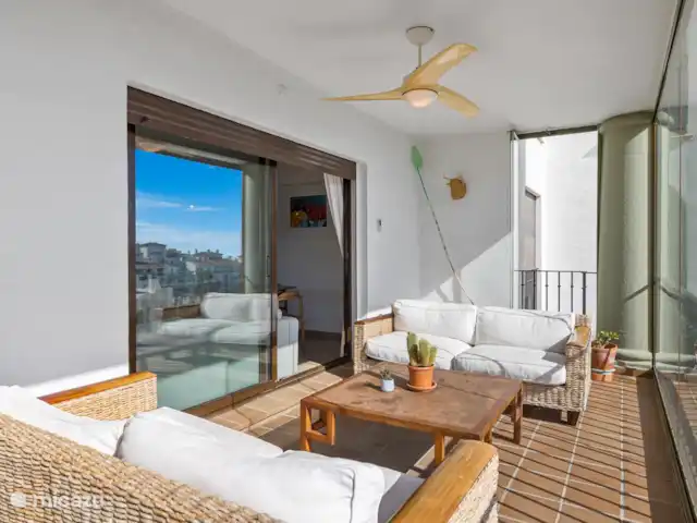 Experiencia de playa en la Costa del Sol en España, Costa del Sol, Manilva - apartamento terraza chill