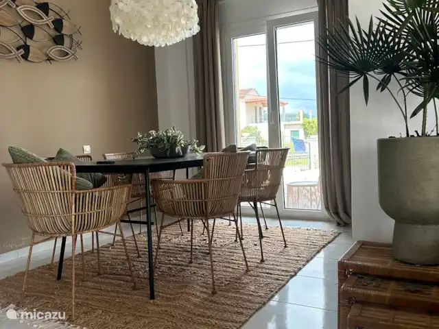 Villa Livada - Corfú  en Grecia, Corfú, Giannades - casa paredada Comedor