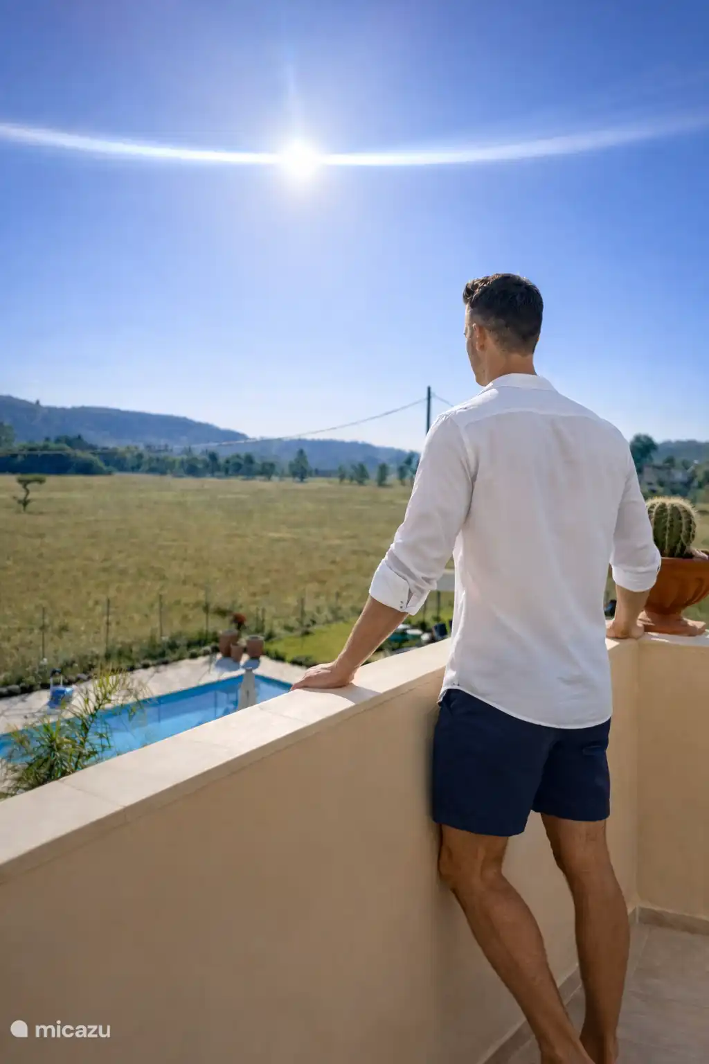 Uitzicht vanaf balkon 