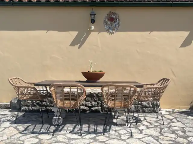 Villa Livada - Corfú  en Grecia, Corfú, Giannades - casa paredada Terraza delantera