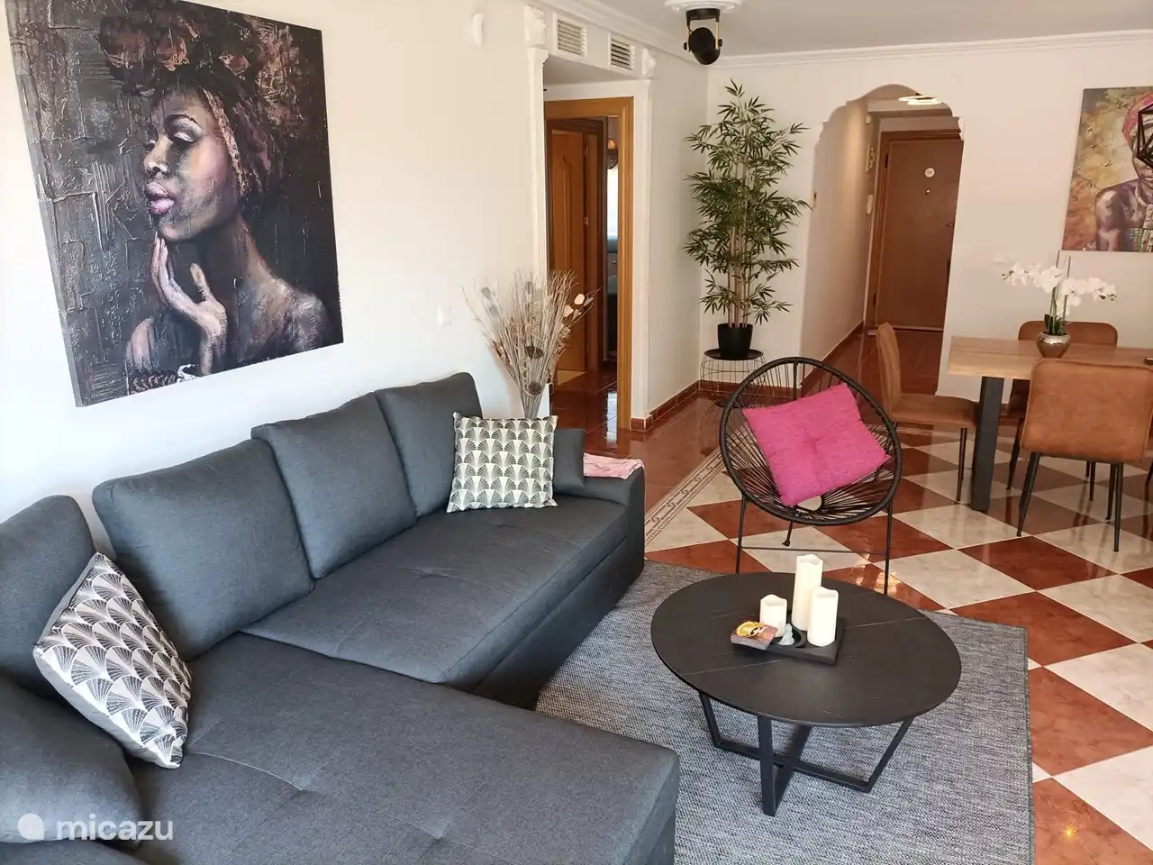 Wohnzimmer von Casa Jayna.