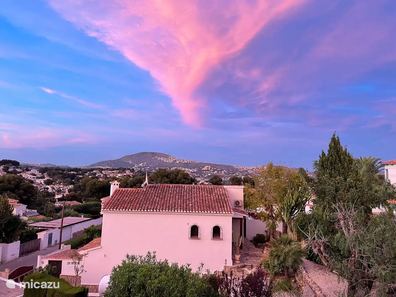 Schöne Aussicht von der Dachterrasse.
