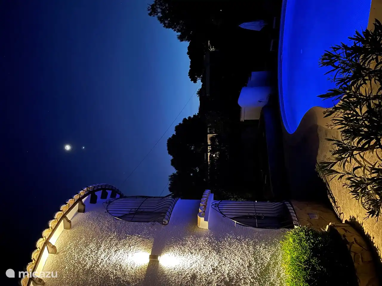 Traumhafter Abend in der Villa Ayala. 