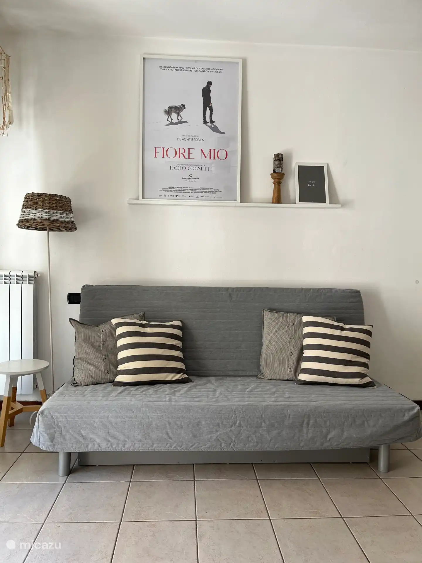 Living room with (sleeping) sofa