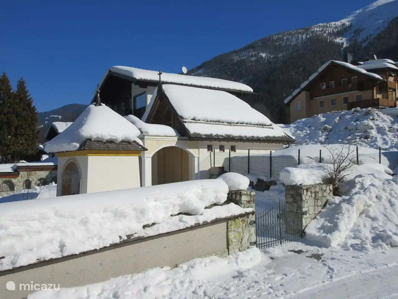 Untertauern naast het appartement, uitzicht vanaf het keukenraam
