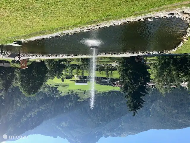 Uitzicht vanaf natuurzwembad Untertauern