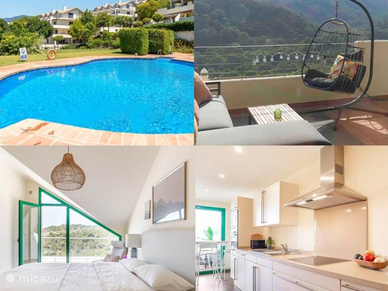Maison de Vacances Espagne, Costa del Sol, Estepona Penthouse Penthouse avec grande terrasse + piscine