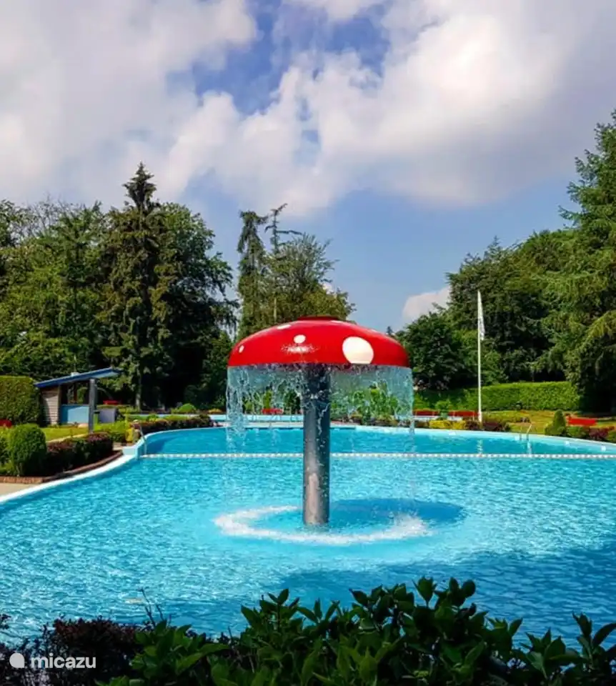 Das städtische Freibad im Wald von Lunteren