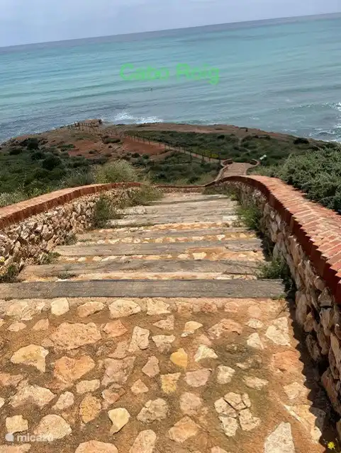Wandelpad loopt door van Punta Prima tot aan Mil Palmeras, dat zijn 5 stranden!
