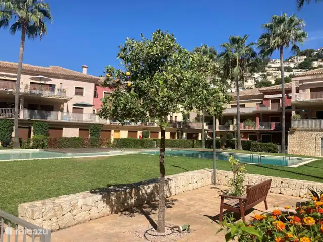 Pokasa huren in Spanje, Costa Blanca, Benissa - appartement Mooi aangelegde tuin rondom het zwembad.