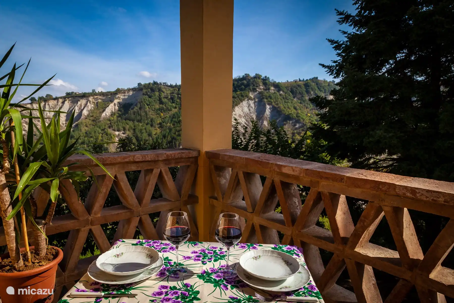 een borrel / diner op het terras