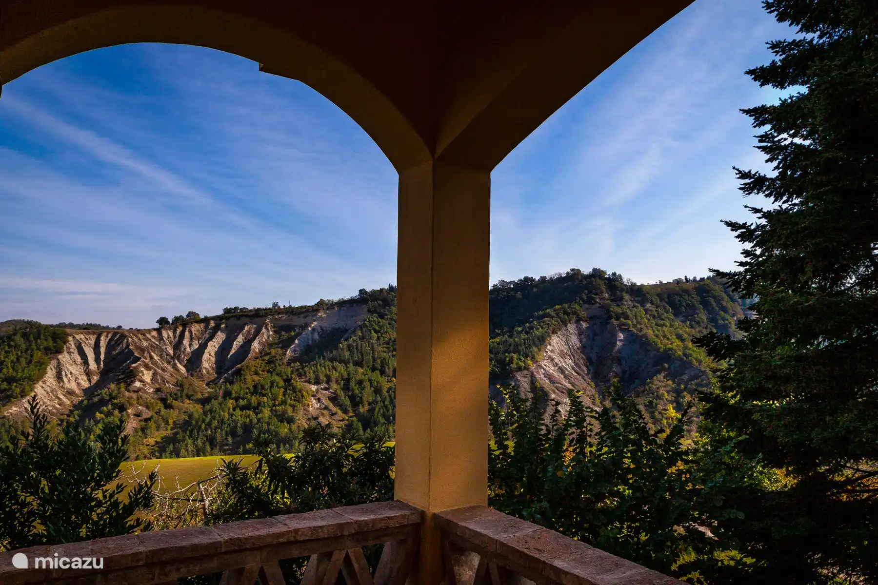Uitzicht vanaf het terras