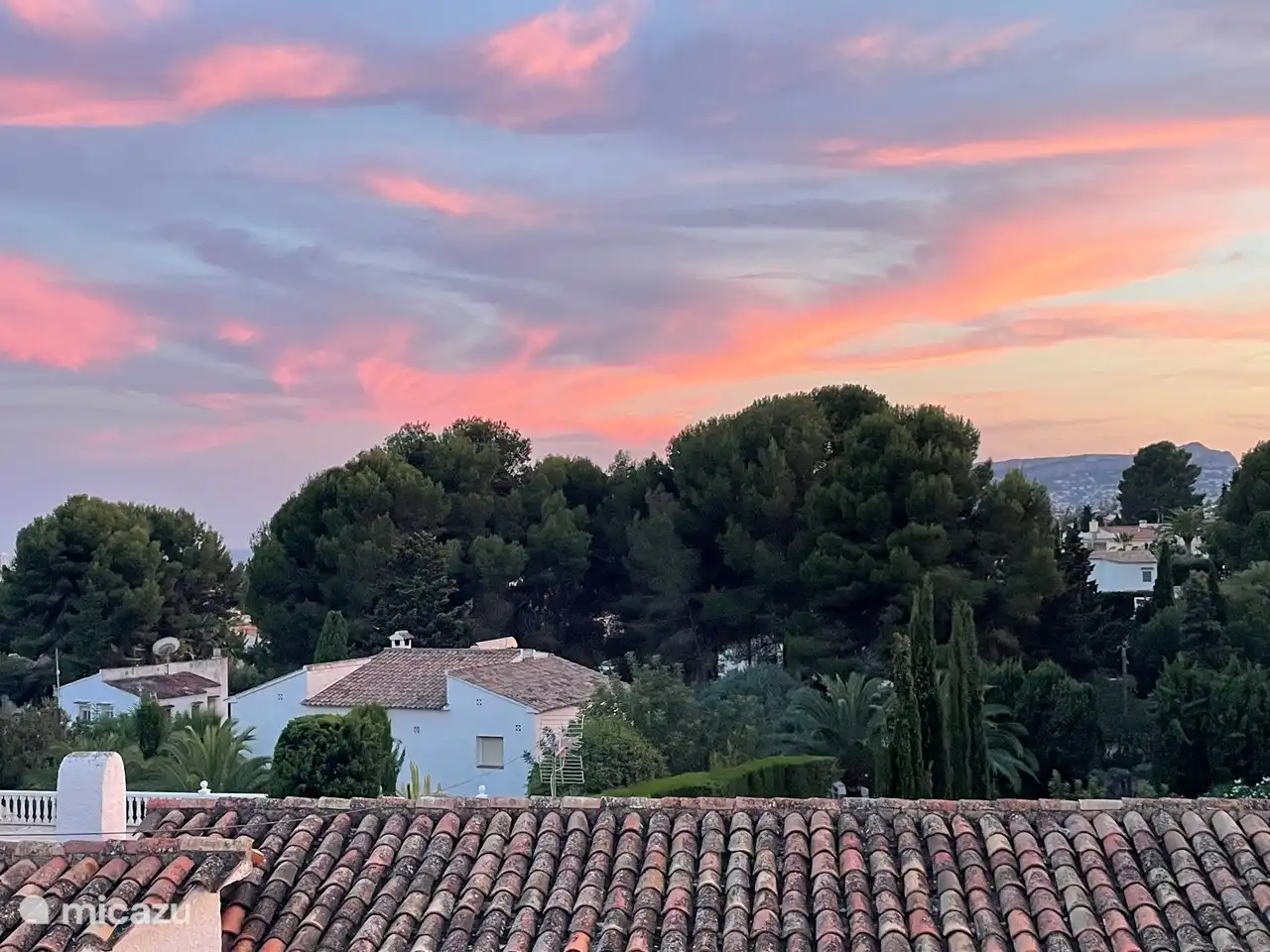 Sunset from roof terrace