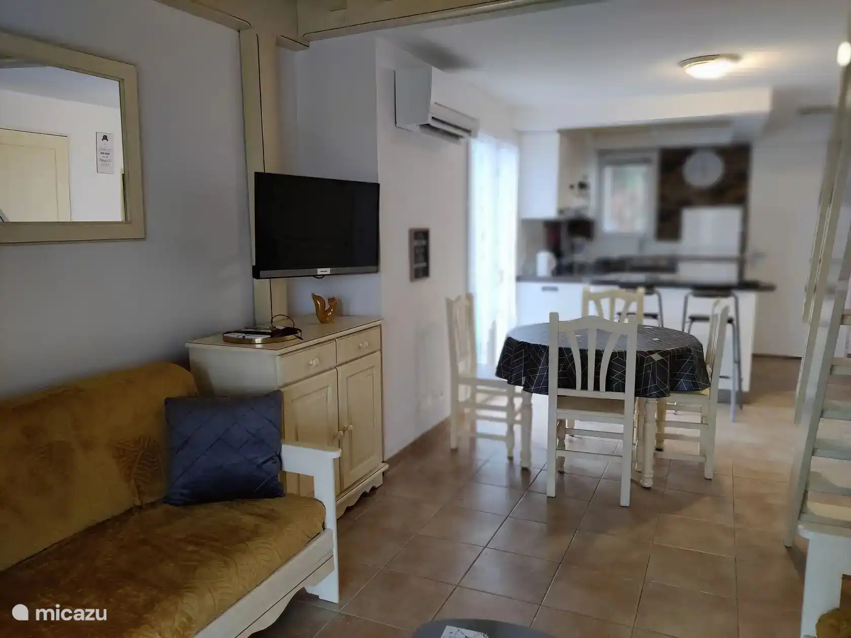 Wohnzimmer und Küche Cottage