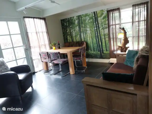 casa vacacional en Países Bajos, Güeldres, Ermelo – Villa Mar veluwe sala de estar comedor