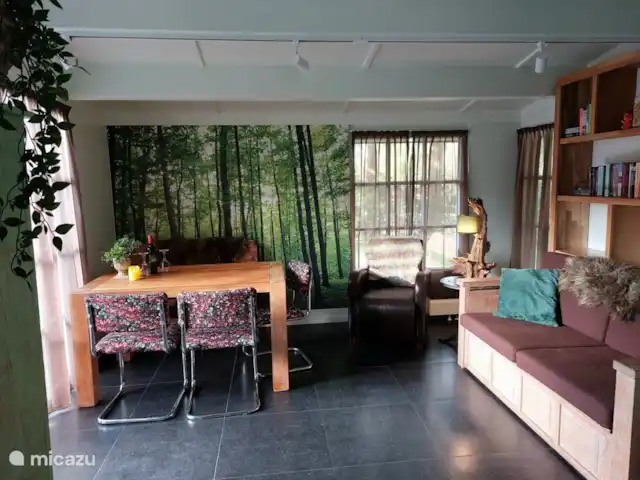 casa vacacional en Países Bajos, Güeldres, Ermelo – Villa Mar veluwe sala de estar comedor