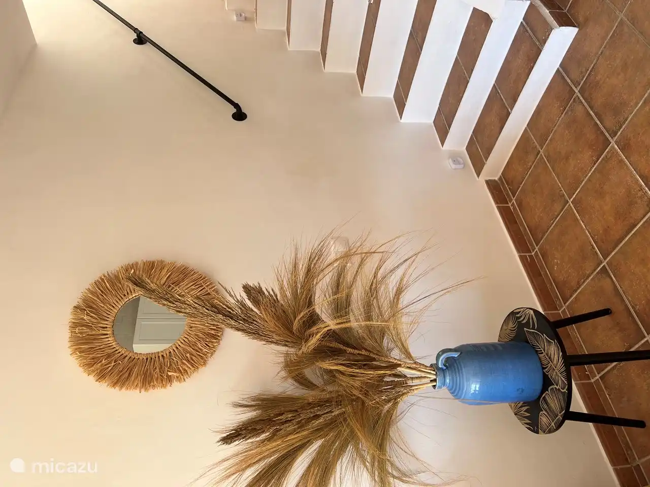 De trap naar de slaapkamer. 