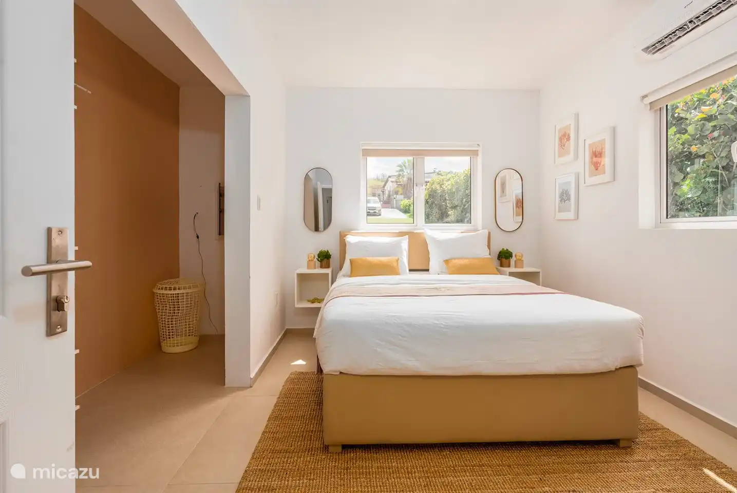 Bedroom Sandroom with walking closet view.
