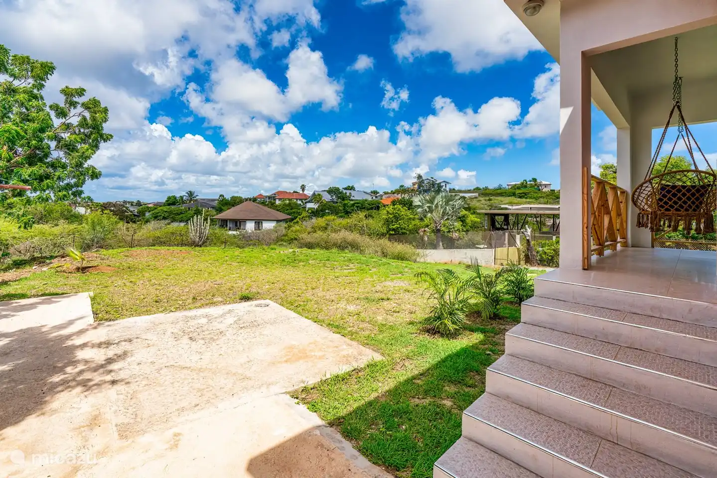 Stairs from back porch.