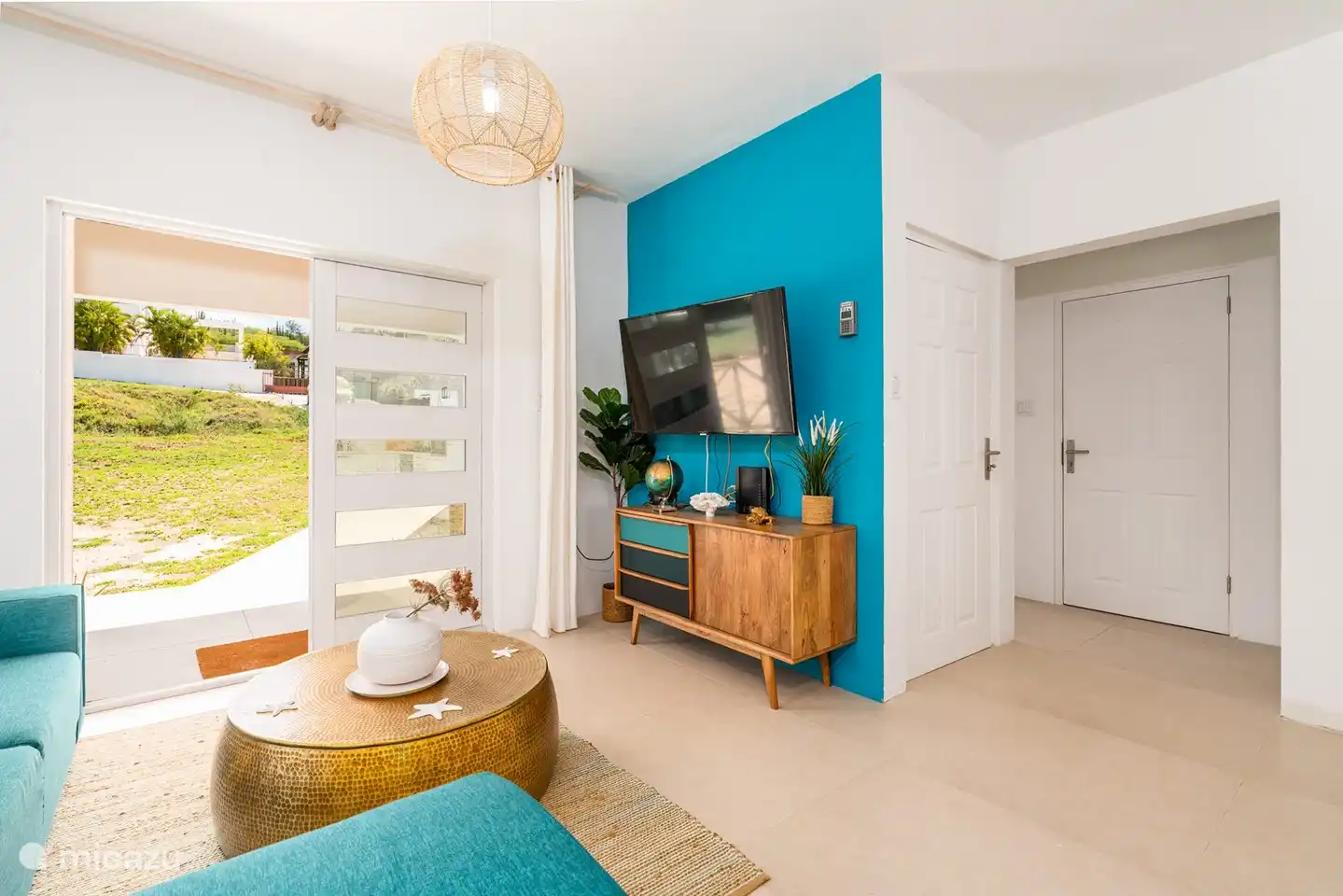 View from a comfortable couch.