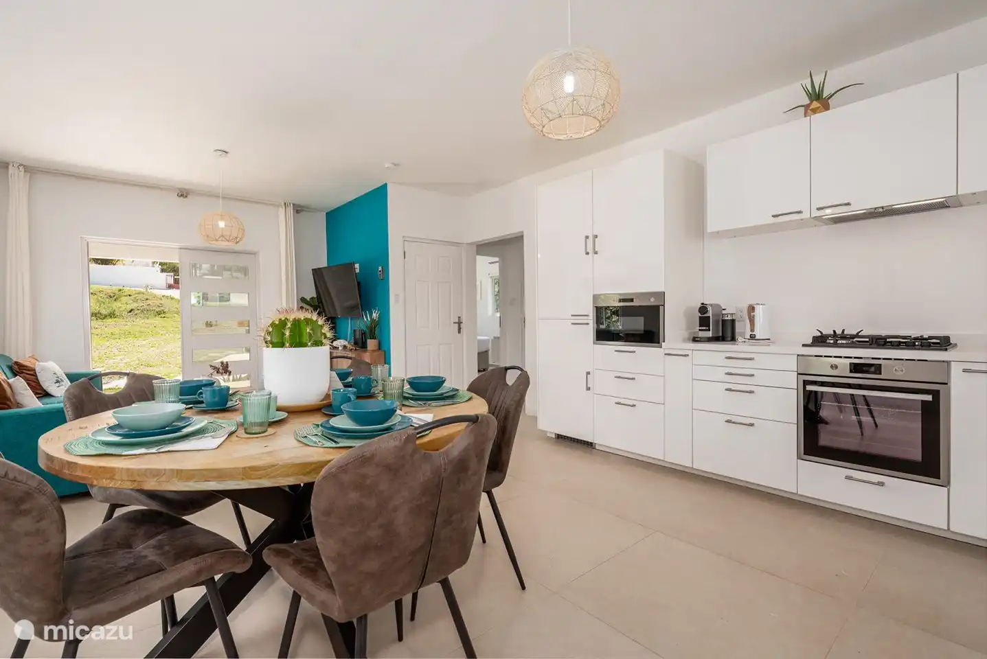 View of the entrance from the back porch to the inside.