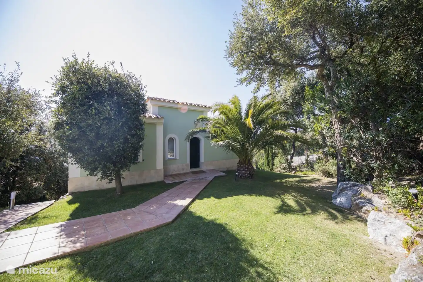 entrance of the villa