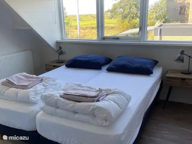 Kaap Zilt Texel | Pays-Bas, Texel, De Cocksdorp - maison de vacances Chambre 2p à l'étage sur Ouest. store enrouleur et duos.