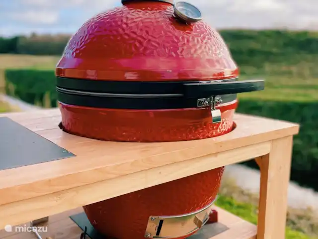 Kaap Zilt Texel | Pays-Bas, Texel, De Cocksdorp - maison de vacances Kamado Joe Classic II en table kamado