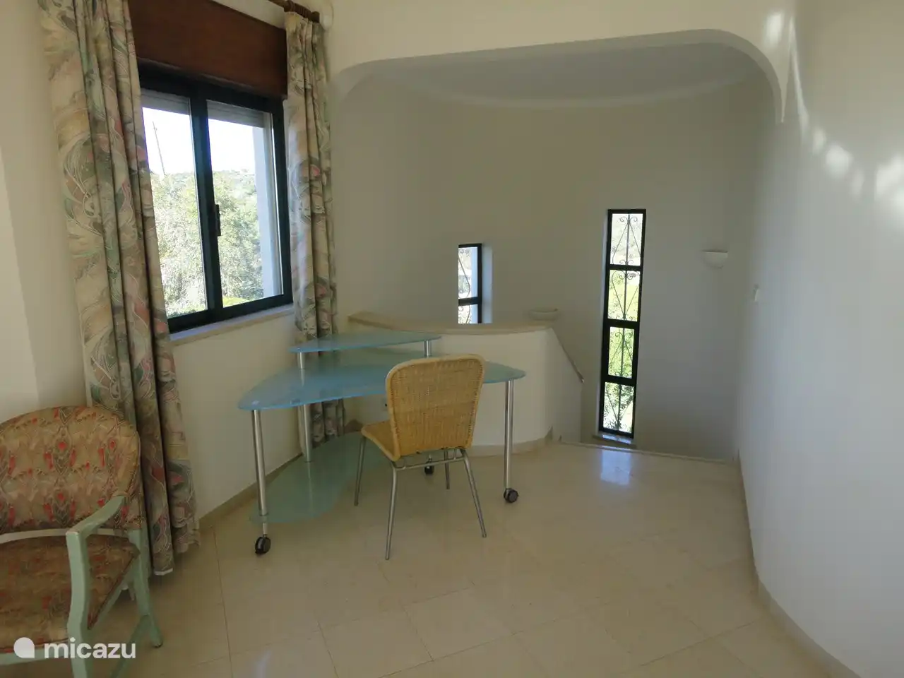 Aterrizaje con escritorio