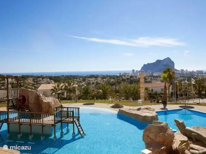 Domein has 6 different swimming pools and a slide for young and old.