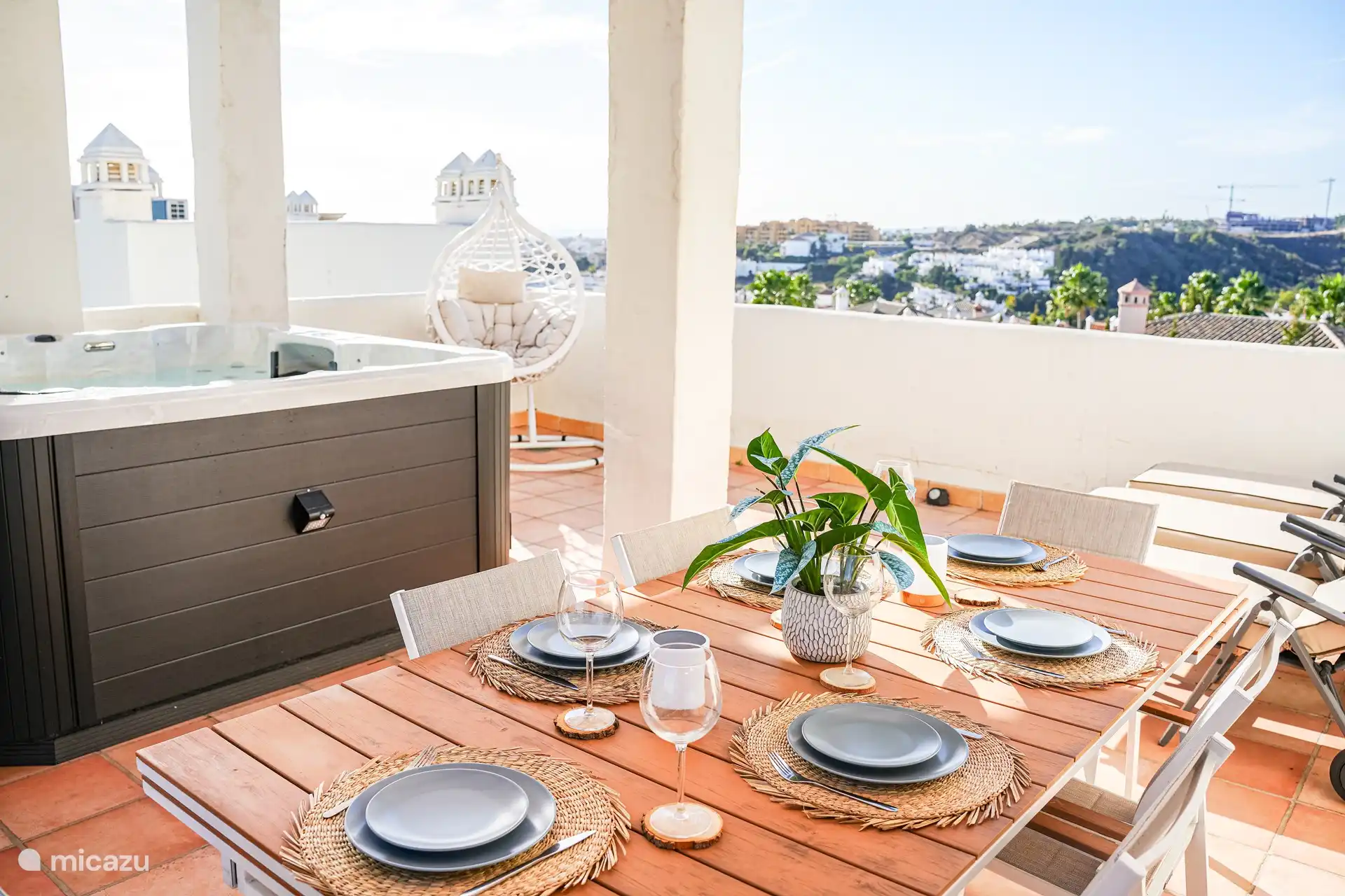 La azotea de 60m2 con jacuzzi privado