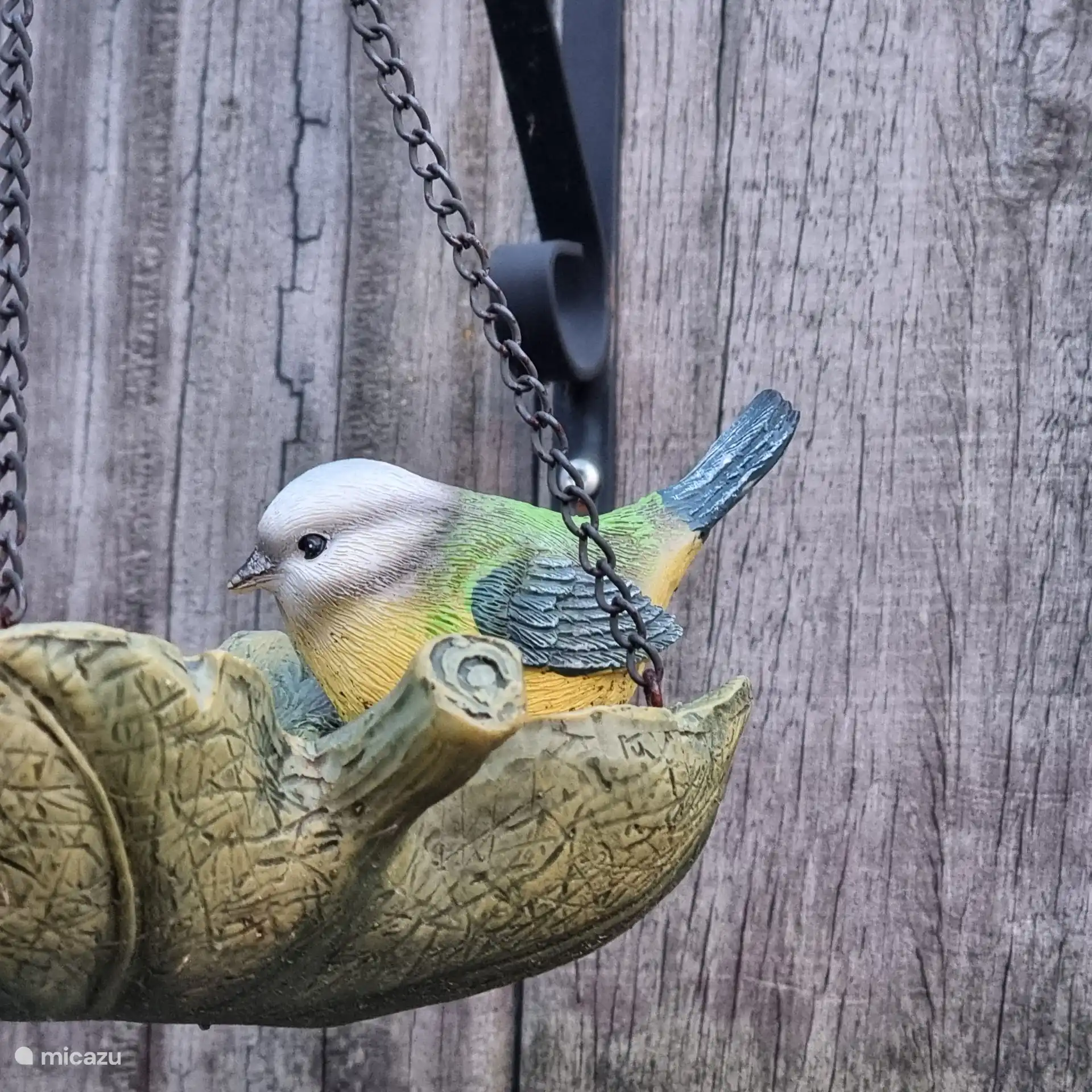 Eigener Garten und Terrasse mit vielen Gartenvögeln